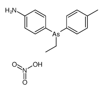 4-[ethyl-(4-methylphenyl)arsanyl]aniline,nitric acid结构式