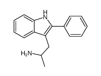 α-Methyl-2-phenyl-1H-indole-3-ethanamine结构式