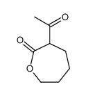 2-Oxepanone, 3-acetyl- (9CI) Structure