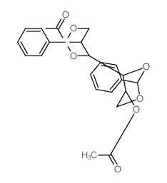 Acetic acid 5-acetoxy-2,2-diphenyl-[4,4]bi[[1,3]dioxanyl]-5-yl ester Structure