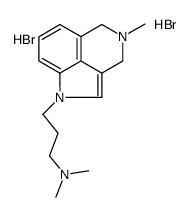 4,5-Dihydro-N,N,4-trimethyl-pyrrolo(4,3-2-de)isoquinoline-1(3H)-propanamine dihydrobromide Structure