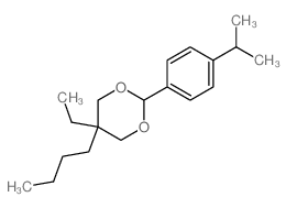 1,3-Dioxane,5-butyl-5-ethyl-2-[4-(1-methylethyl)phenyl]- structure