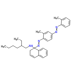 N-(2-ethylhexyl)-1-[[2-methyl-4-[(2-methylphenyl)diazenyl]phenyl]diazenyl]-4H-naphthalen-1-amine结构式