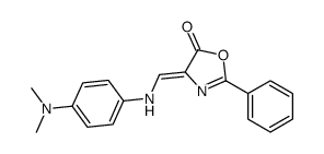 (4E)-4-[[4-(dimethylamino)anilino]methylidene]-2-phenyl-1,3-oxazol-5-one Structure