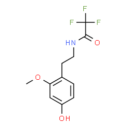 2,2,2-Trifluoro-N-[2-(4-hydroxy-2-methoxyphenyl)ethyl]acetamide结构式