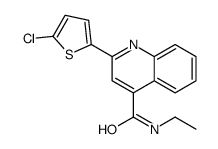 2-(5-chlorothiophen-2-yl)-N-ethylquinoline-4-carboxamide Structure