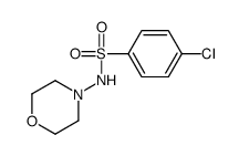 4-chloro-N-morpholin-4-ylbenzenesulfonamide结构式