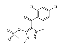 (2,4-dichloro-phenyl)-(5-methanesulfonyloxy-1,3-dimethyl-1H-pyrazol-4-yl)-methanone Structure