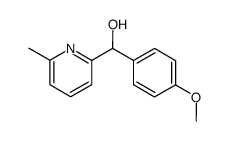 (4-Methoxy-phenyl)-(6-methyl-[2]pyridyl)-methanol结构式