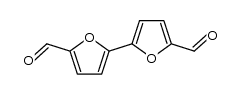 2,2'-Bifuran-5,5'-dicarbaldehyde结构式
