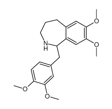 1-(3,4-dimethoxy-benzyl)-7,8-dimethoxy-2,3,4,5-tetrahydro-1H-benzo[c]azepine结构式