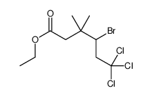 ethyl 4-bromo-6,6,6-trichloro-3,3-dimethylhexanoate Structure