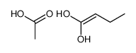 acetic acid,but-1-ene-1,1-diol结构式