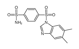 Benzenesulfonamide, 4-[(5,6-dimethyl-1H-benzimidazol-1-yl)sulfonyl]- (9CI)结构式