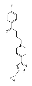4-[4-(5-cyclopropyl-1,2,4-oxadiazol-3-yl)-3,6-dihydro-1(2H)-pyridyl]-4'-fluoro-butyrophenone结构式