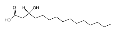 3-hydroxypentadecanoic acid Structure