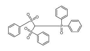 [bis(benzenesulfonyl)methyl-phenylphosphoryl]benzene结构式