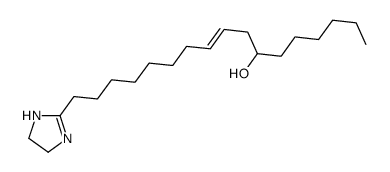 17-(4,5-dihydro-1H-imidazol-2-yl)heptadec-9-en-7-ol结构式