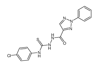 2-phenyl-2H-[1,2,3]triazole-4-carboxylic acid N'-(4-chloro-phenylthiocarbamoyl)-hydrazide结构式