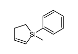 1-methyl-1-phenyl-2,3-dihydrosilole结构式