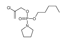 1-[2-chloroprop-2-enoxy(pentoxy)phosphoryl]pyrrolidine Structure