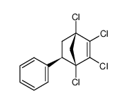 (1R,4R,5S)-1,2,3,4-Tetrachloro-5-phenyl-bicyclo[2.2.1]hept-2-ene Structure