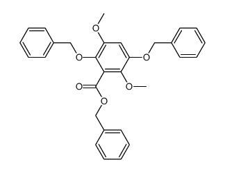 3,5-Dibenzyloxy-2,5-dimethoxy-benzoesaeurebenzylester结构式