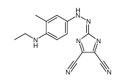 2-[[4-(ethylamino)-3-methylphenyl]hydrazinylidene]imidazole-4,5-dicarbonitrile结构式