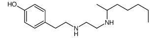 4-[2-[2-(heptan-2-ylamino)ethylamino]ethyl]phenol结构式