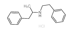 Benzeneethanamine, a-methyl-N-(2-phenylethyl)-,hydrochloride (1:1)结构式