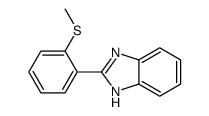 2-(2-methylsulfanylphenyl)-1H-benzimidazole结构式