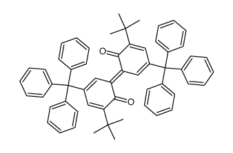 3,3'-Di-tert-butyl-5,5'-ditrityl-ortho-diphenochinon结构式