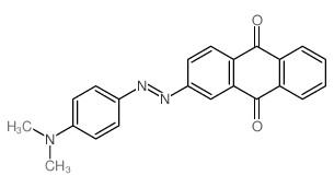 Benzenamine, 4-[(9,10-dihydro-9,10-dioxo-2-anthracenyl)azo]-N,N-dimethyl-结构式