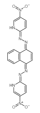 1,4-Naphthalenedione,1,4-di-2-(5-nitro-2-pyridinyl)hydrazone结构式