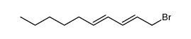 trans,trans-1-bromo-2,4-decadiene Structure