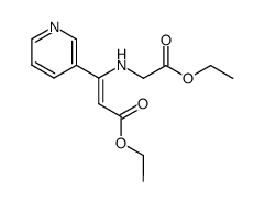 (Z)-3-(Ethoxycarbonylmethyl-amino)-3-pyridin-3-yl-acrylic acid ethyl ester结构式