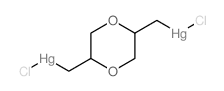 chloro-[[5-(chloromercuriomethyl)-1,4-dioxan-2-yl]methyl]mercury Structure