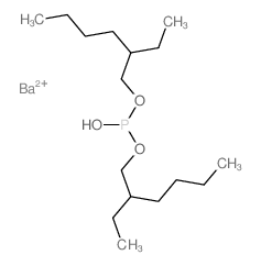 Phosphorous acid,bis(2-ethylhexyl) ester, barium salt (9CI) structure