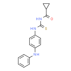 N-{[(4-anilinophenyl)amino]carbonothioyl}cyclopropanecarboxamide结构式