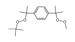 1-(1-tert-Butylperoxy-1-methyl-ethyl)-4-(1-methyl-1-methylperoxy-ethyl)-benzene Structure