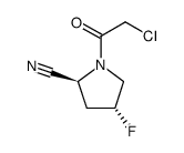 (2S,4R)-1-(2-chloroacetyl)-4-fluoropyrrolidine-2-carbonitrile Structure