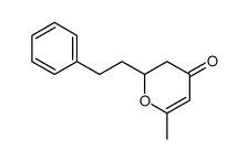 6-methyl-2-(2-phenylethyl)-2,3-dihydropyran-4-one Structure