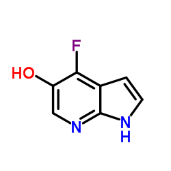 4-氟-1H-吡咯并[2,3-b]吡啶-5-醇结构式