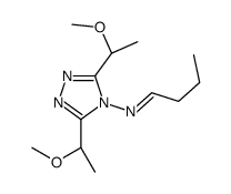 N-[3,5-bis[(1S)-1-methoxyethyl]-1,2,4-triazol-4-yl]butan-1-imine结构式