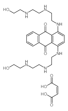 9,10-Anthracenedione, 1, 4-bis[[2-[[2-[ (2-hydroxyethyl)amino]ethyl]amino]ethyl]amino]-, (Z)-2-butenedioate (1:3) (salt) picture