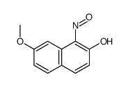 7-methoxy-1-nitrosonaphthalen-2-ol结构式