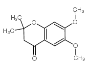 6,7-dimethoxy-2,2-dimethyl-3H-chromen-4-one Structure