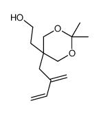 2-[2,2-dimethyl-5-(2-methylidenebut-3-enyl)-1,3-dioxan-5-yl]ethanol结构式
