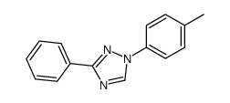 1-(4-methylphenyl)-3-phenyl-1,2,4-triazole结构式