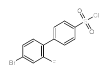 4'-BROMO-2'-FLUOROBIPHENYL-4-SULFONYLCHLORIDE structure
